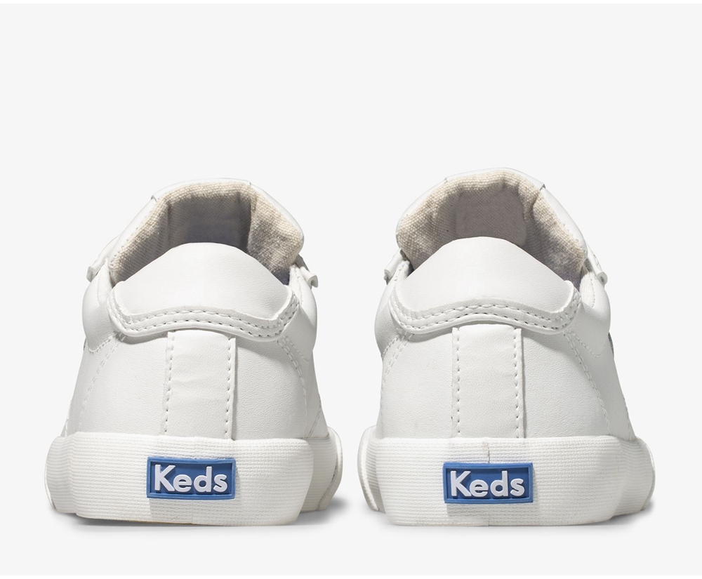 Zapatillas Keds Niños Blancas - Crew Kick 75 Cuero - 197-QTUKDF